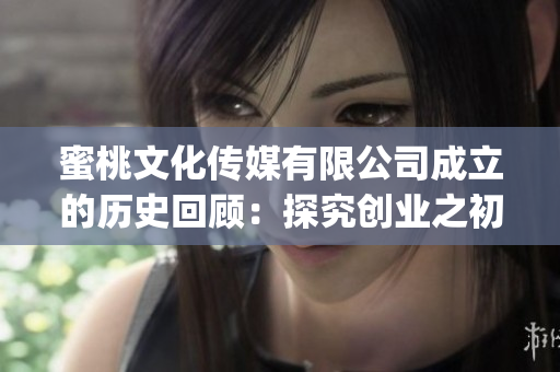 蜜桃文化傳媒有限公司成立的歷史回顧：探究創(chuàng)業(yè)之初的風(fēng)起云涌(1)