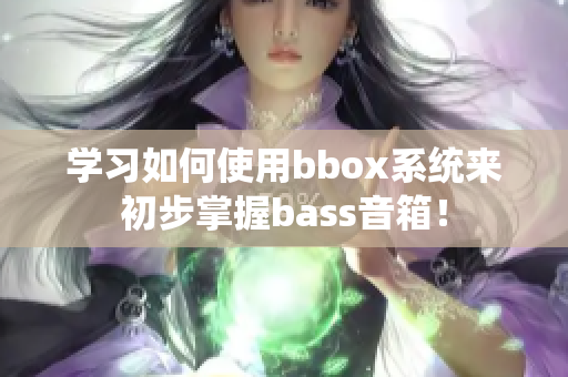 學習如何使用bbox系統來初步掌握bass音箱！