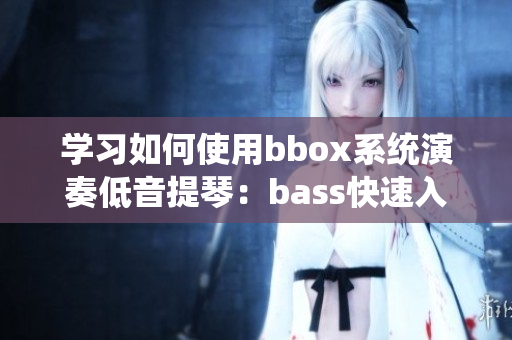 學習如何使用bbox系統演奏低音提琴：bass快速入門指南