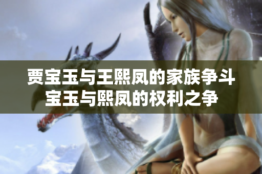 賈寶玉與王熙鳳的家族爭斗寶玉與熙鳳的權(quán)利之爭