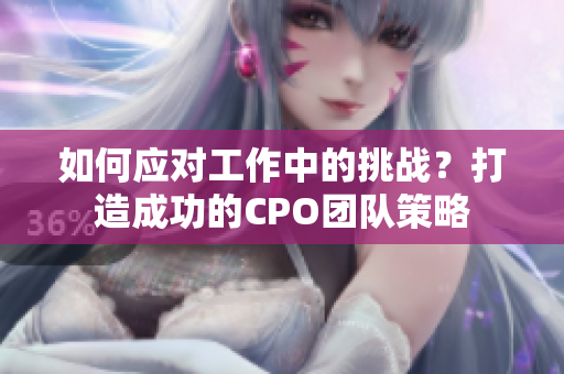 如何應(yīng)對(duì)工作中的挑戰(zhàn)？打造成功的CPO團(tuán)隊(duì)策略